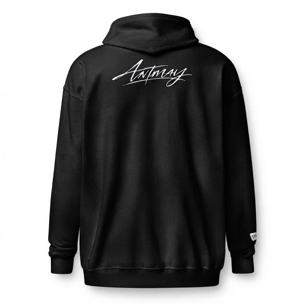 ANTMAY Sudadera de cremallera con capucha, Premium.
