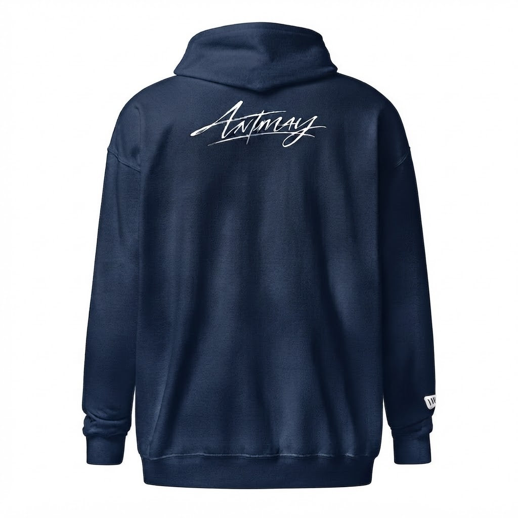 ANTMAY Sudadera de cremallera con capucha, Premium.