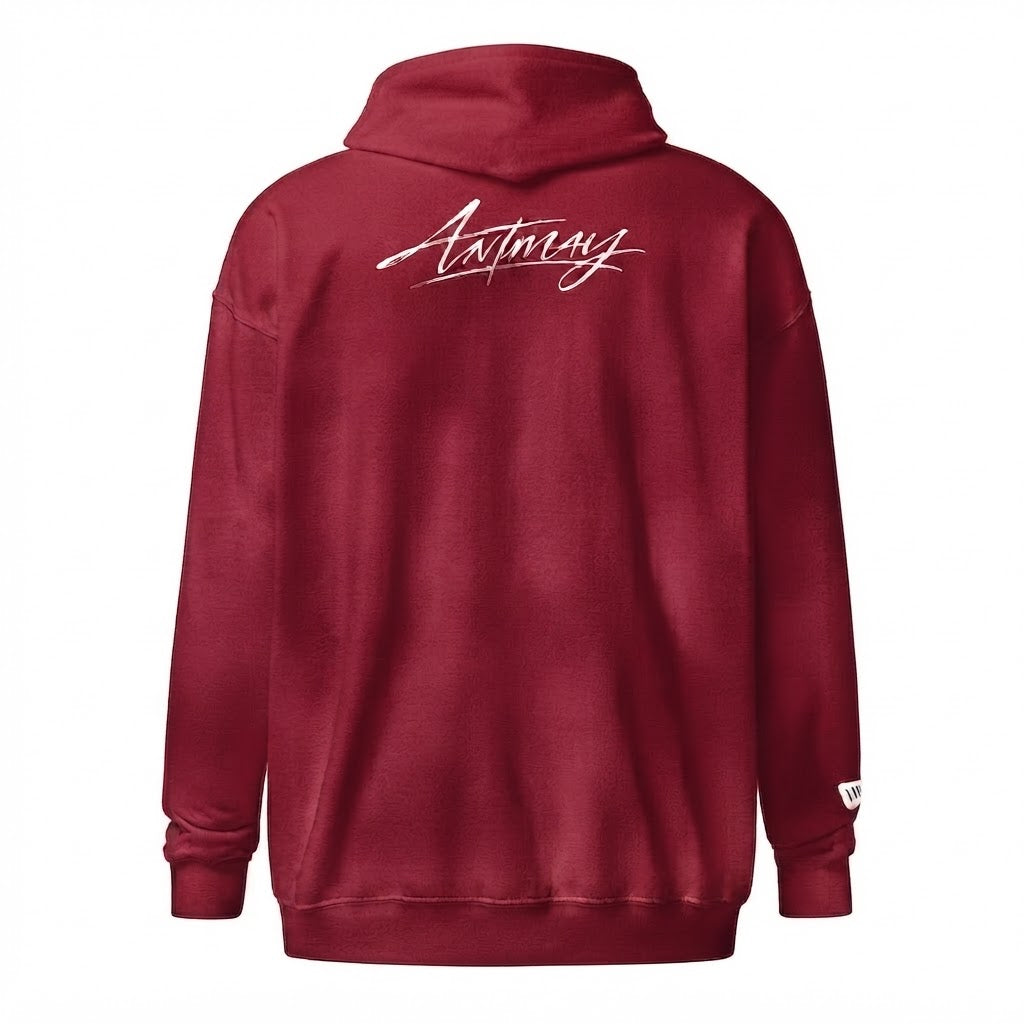 ANTMAY Sudadera de cremallera con capucha, Premium.
