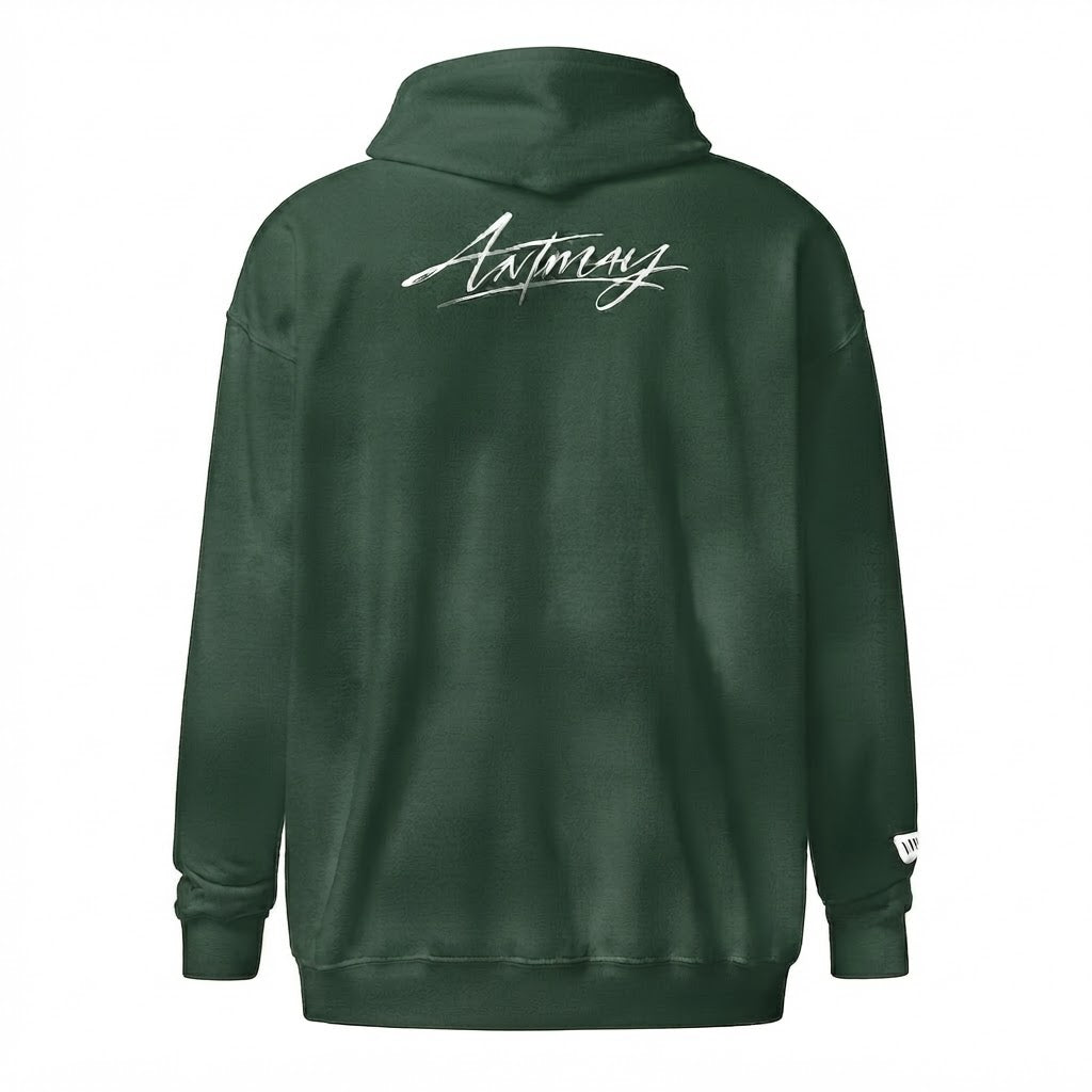 ANTMAY Sudadera de cremallera con capucha, Premium.