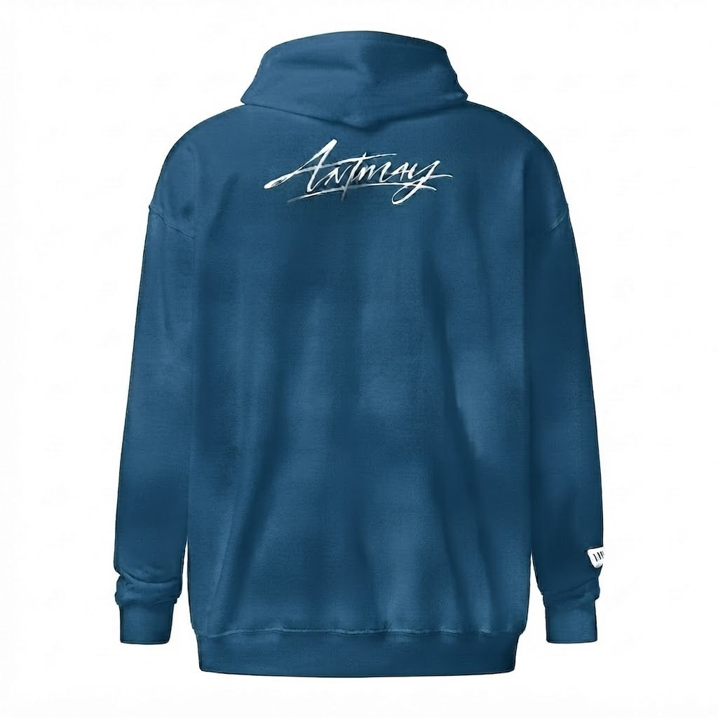 ANTMAY Sudadera de cremallera con capucha, Premium.